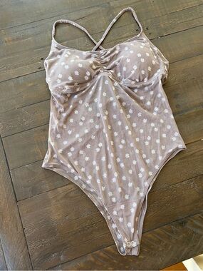Hollister Gilly Hicks Floral Mesh Bodysuit